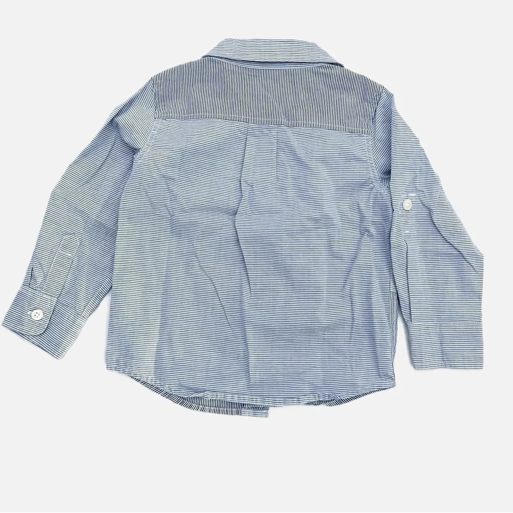 GAP Baby Gap Blue Striped Button-Down Shirt - Size 2 Years